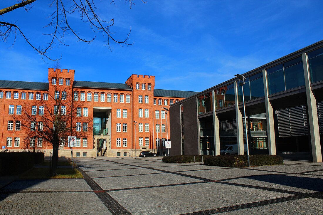 Außenansicht des Justizzentrums Meiningen